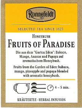 ��� ����������� ������� ����� / Fruits of Paradise Ronnefeldt tea