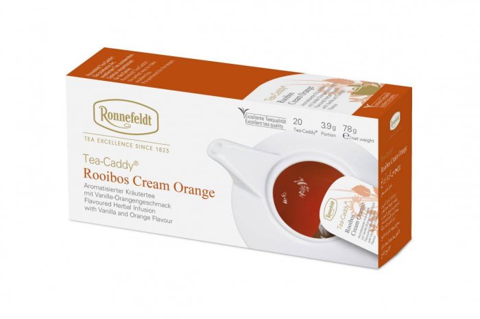Трав'яний чай Роннефельдт Ройбуш Крем Оранж • Tea-Caddy® Rooibos Cream Orange 20 × 3,9g