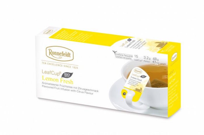 Фруктовий чай Роннефельдт Лимонна Свіжість • LeafCup® Lemon Fresh 15х3,2g