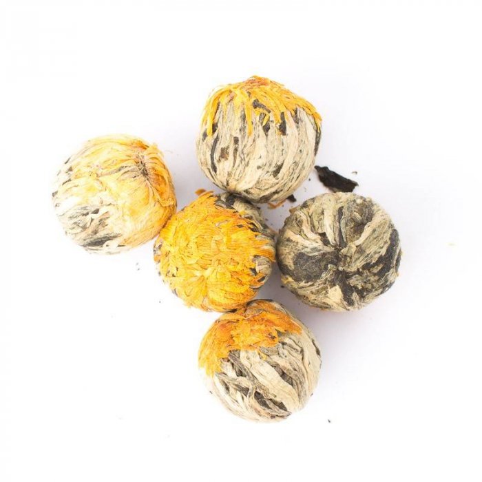 Зелёный чай Роннефельдт Золотые Шарики Удачи • Golden Fortune Balls 100g