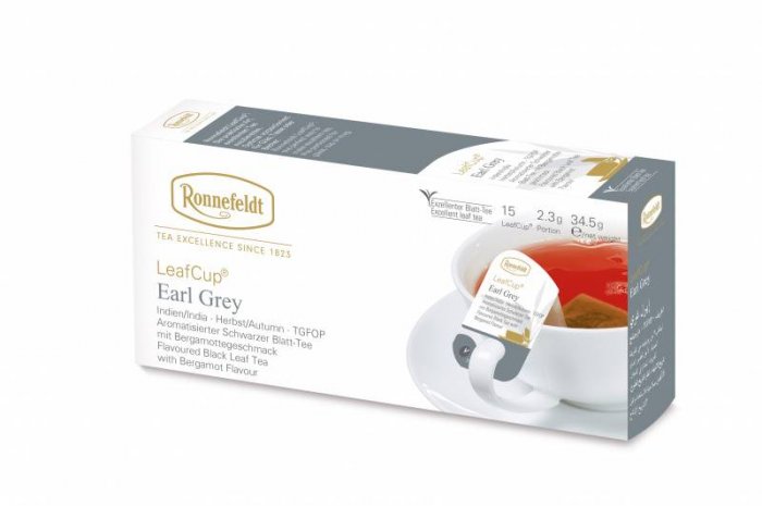 Черный чай с бергамотом Роннефельдт Эрл Грей • LeafCup® Earl Grey 15х2,3g