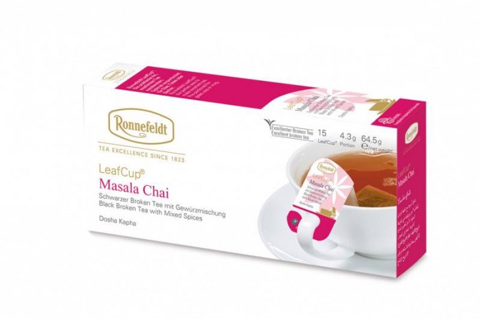 Чорний чай зі спеціями Роннефельдт Масала Чаі • LeafCup® Masala Chai 15х4,3g