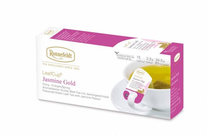Зелений чай Роннефельдт Жасмин Голд • LeafCup® Jasmine Gold 15х2,3g