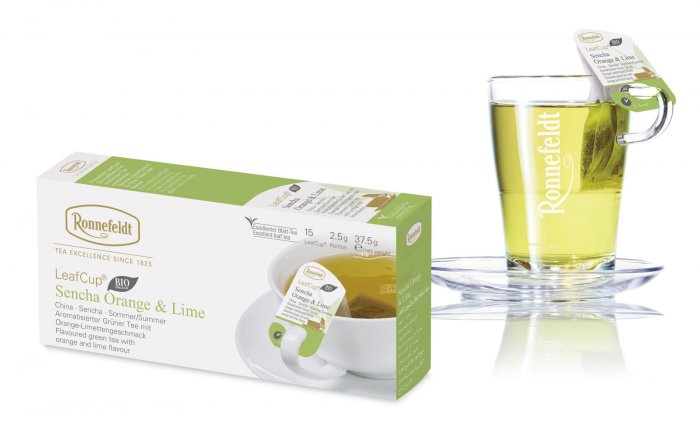 Зеленый чай Роннефельдт Цитрус Сенча • LeafCup® Sencha Orange & Lime 15*2,5g