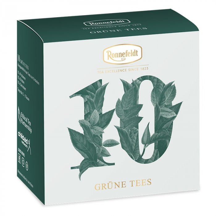 Зелений чай Роннефельдт Дегустаційний Набір • Probierbox Gruner Tee 10 × 3,9g