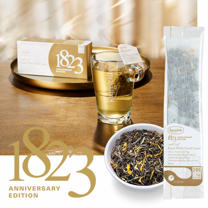 Білий чай Роннефельдт Королівський Касис • LeafCup® Royal White & Cassis 15*2,2g
